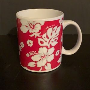 Floral Red Hawaii ABC Stores Mug